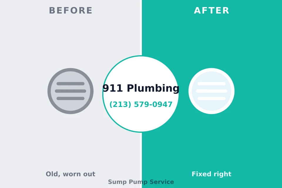 Before and after: plumbing company Cumberland, IN